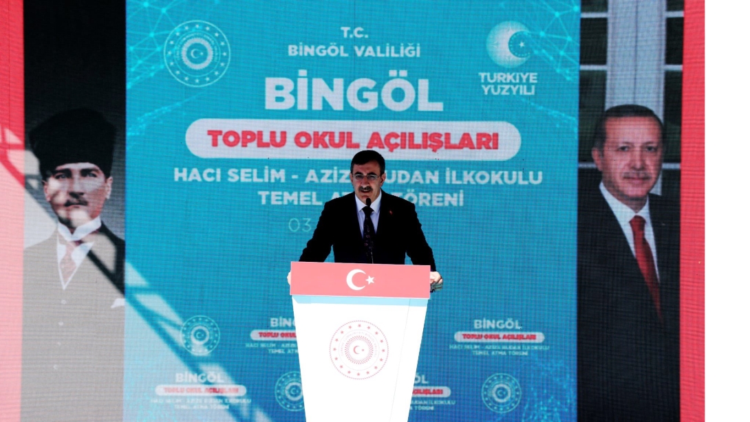 Cumhurbaşkanı Yardımcımız Sayın Cevdet Yılmaz Okullarımızın Temel Atma ve Açılış Törenine Katıldı